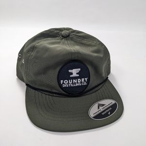 Foundry distilling co snapback green hat p780